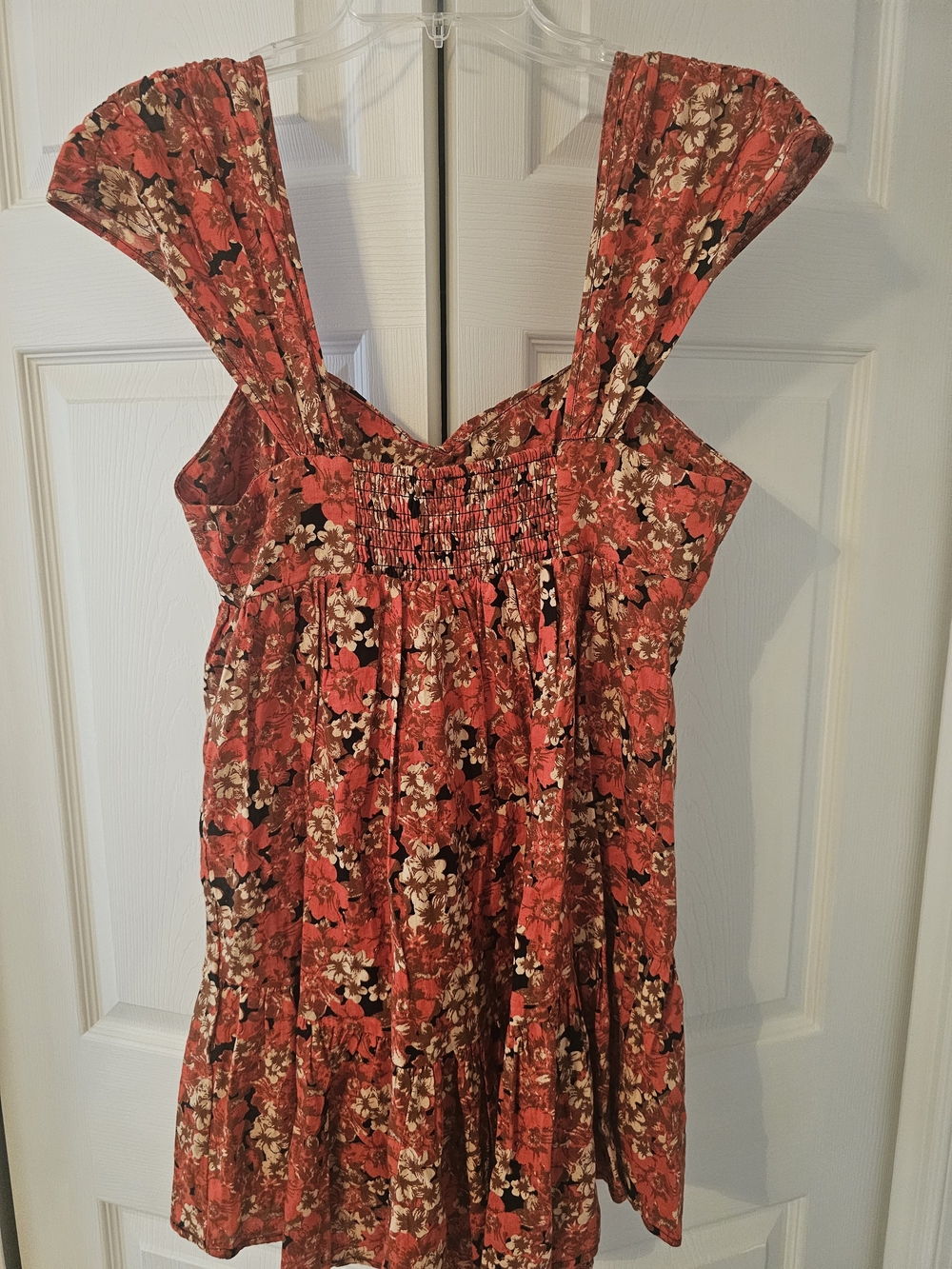 Free People Pattern Play Mini Dress In Red - Picture 6 of 7